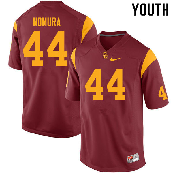 Youth #44 Tuasivi Nomura USC Trojans College Football Jerseys Sale-Cardinal